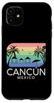 Coque pour iPhone 11 Cancun Mexico - Vacances d'été rétro mexicaines