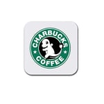 LBS4ALL Charbucks Coffee Dessous-de-Verre en Bois inspirés de Pokémon Blanc Taille Unique