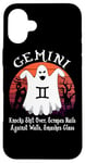 Coque pour iPhone 16 Plus Retro Ghost Zodiac Sign Gemini Funny Halloween