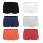 Libella Boxer Femme Coton Shorty Léger Slip Invisible Shorty Sport Seamless Culottes sans Couture Femme Lot de 6 3908-UN5-L_XL-6