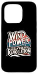 Coque pour iPhone 15 Pro Design durable Wind Power Clean Energy Revolution