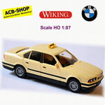 BMW 5 Series 520i E34 Limousine 1987-92 Taxi Hellelfenbein 1:87 Wiking 149 08