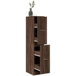 Torana - Armoire apothicaire chêne marron 30x41x144,5 cm bois ingénierie