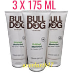 Bulldog Original Shave Gel With Aloe, camelina,Green Tea, cutlery Free,3 X 175mL