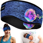 Bandeau Écouteurs de Sommeil Bluetooth V5.4,Casque Audio Bandeau sans Fil,Bandeau Audio Sommeil de 15 Heures de Lecture,Bandeau de Sommeil Léger avec Stéréo HiFi