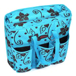 Sac isotherme Sac de transport Sac thermique Sac de pique-nique Sac de selle Sac design fleuri turquois