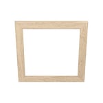 EGLO Encadrement décoratif pour plafonnier Salobrena 45 x 45 cm, accessoire carré en bois clair pour panneau LED