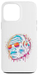 Coque pour iPhone 13 Pro Max Monkey DJ Disco Music Lover Gorilla Chimpanzee Casque audio