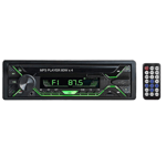 Bilstereo med Bluetooth, singel DIN-radio FM-mediaspelare USB/tf/sd/aux-ljudmottagare, handsfre