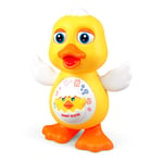 wongbey 18 Months Old Baby Toy Musical Dancing Duck Toy, Lights Action Flashing Lights Musical Toys For Children Kids Boys And Girls,Dancing Walking Electric Duck Smart Toys