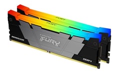 Kingston FURY Renegade RGB 16GB 3200MT/s DDR4 CL16 DIMM (Kit of 2) Desktop Gaming Memory - KF432C16RB2AK2/16