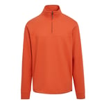 Regatta Mens Agilno Half Zip Fleece Top (Rusty Orange) material_Synthetic - Size Large