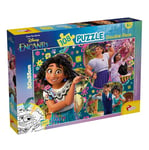 Lisciani - DISNEY ENCANTO Puzzle - 108 Pièces - Pour Enfants dès 6 ans - 35x50cm - Puzzle Double Face à Colorier avec Mirabel et la Famille Madrigal - Développe Réflexion et Dextérité