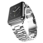 Apple Watch 9/8/7/6/5/4/3/2/1/SE - 45/44/42mm / Watch Ultra / Ultra 2 - Luksus metal Beads armband - Silve