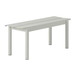 Muuto Linear steel bench bänk 110x34 cm Grey (RAL 7044)