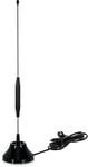 TechniSat DIGIFLEX TT6 Passive Rod Indoor Antenna DVB-T2/DAB+/FM (Protection Class IP20, IEC Connection, 75 Ohm Impedance) Black