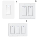 1/2/3 Gang Wifi Smart Switch Wall Light Modern Panel For Amazon A