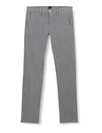 BOSS Men's Schino-Slim Trousers_Flat, Silver, 34 W/34 L