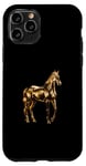 Coque pour iPhone 11 Pro Cheval doré