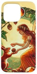 Coque pour iPhone 15 Pro Max Illustration fée avec son ami écureuil amoureux de la nature