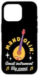 Coque pour iPhone 16 Pro Mandoline Petit Instrument Grand Son Mandoline Joueur Musicien