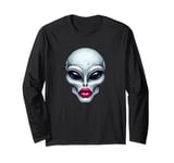 Alien with Full Beautiful Lips Long Sleeve T-Shirt