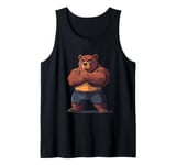 Gym Bear Weightlifting Strong Core Workout Tank Top