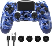 Contrôleur Sans Fil Compatible Avec La Console Play4/Slim/Pro, Remplacement Du Contrôleur Play4, Contrôleur De Jeu À Distance Sans Fil, Contrôleur Pc Filaire, Gyroscope 6 Axes, Pavé Tactile