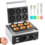 VEVOR Machine à beignets électrique appareil à donuts antiadhésif 6 PCS 1550 W