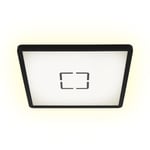 Plafonnier led Briloner leuchten free, 18 w, 2400 lm, IP20, noir, plastique, 29,3 x 29,3 x 2,8 cm