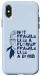 iPhone X/XS Ruth Bader Ginsburg NOT FRAGILE LIKE A FLOWER BOMB RBG Meme Case