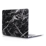 Macbook Air (2020/2018) - Hard cover front+bagcover i Marmor Design - Sort