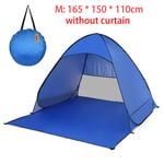 MARKOO Anti UV Beach Tent Outdoor Automatic Instant Pop up Tent Portable Camping Tent Travel Fishing Hiking Picnic Shelter,M no curtain,CHINA