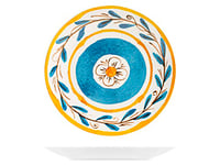 Royal Norfolk Tropea Lot de 12 assiettes plates en porcelaine 27 cm, couleur, table d'été