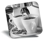 Awesome Fridge Magnet bw - Coffee Machine Cafe Restaurant  #42712