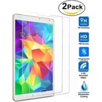 2-pack 2 st för Samsung Galaxy Tab A 10.1 (2016) SM-T580 T585 Härdat GLAS Skärmskydd Glas Splittersäkert Stöttåligt