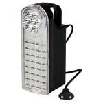 POLY POOL - PP3300 Lampe de secours portable rechargeable 32+7 LED - Lampe 3 fonctions avec câble de 80 cm et prise 10 A - Lampe de secours portable avec prise USB (Powerbank) et prise voitures