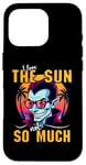 iPhone 16 Pro I Love The Sun Funny Vampire Sunglasses Tropical Sunset Vibe Case