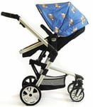 Otti Urban Ranger 2 Blue Pram Buggy Carrier & Rain Cover Footmuff Suspension New