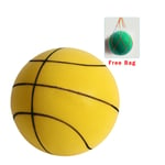 Handleshh Tyst Basketboll - Premiummaterial, tyst och mjuk skumboll, tränings- och spelhjälp Gul Yellow Yellow 21 cm