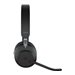 Jabra evolve2 65 ms stereo headset on-ear bluetooth wireless usb-a noise isolating black certified for microsoft teams