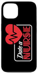 Coque pour iPhone 13 Infirmière Heartbeat Medical Professional Fun Date a Nurse