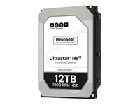 WD Ultrastar HE12 HUH721212ALE600 - Disque dur - 12 To - interne - 3.5" - SATA 6Gb/s - 7200 tours/min - mémoire tampon : 256 Mo