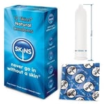 Skins Natural Regular Condoms 100 Pack 52mm