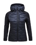 Peak Performance Women Helium Down Hybrid Hood Black - 1st. kvar  - Alpingaraget