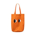 Fisura Sac fourre-tout « yeux » orange. Sac 100% coton. Sac fourre-tout original. Boules d'achat en coton. Sac fourre-tout orange. 43 centimètres x 37 centimètres, Yeux orange, Utilitaire