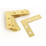 38mm x 38mm Metal Angle Brackets Flat L Shape Repair Plates 8PCS