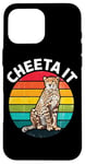 Coque pour iPhone 16 Pro Max Cheeta It Graphique Fast Cheetah Wildlife Runner