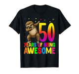 50 Years Old Birthday Sloth Dabbing 50th Birthday Sloth T-Shirt