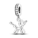 925 Sterling Silver Rosa Elefant Dinosaurie Ängel Charm Passar Original Pandora Armband Pärla Halsband Diy Kvinnliga Smycker Y SMC4257